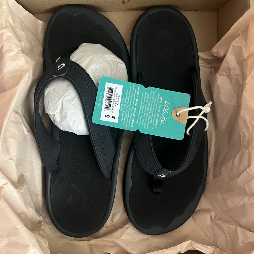 OluKai Women's 'Ohana Sandals - Classic Black